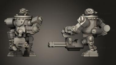 Military figurines Through Goblin with Axe 3d model