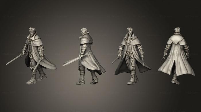 Military figurines (Adventurer Isaac Swords, STKW_2187) 3D models for cnc