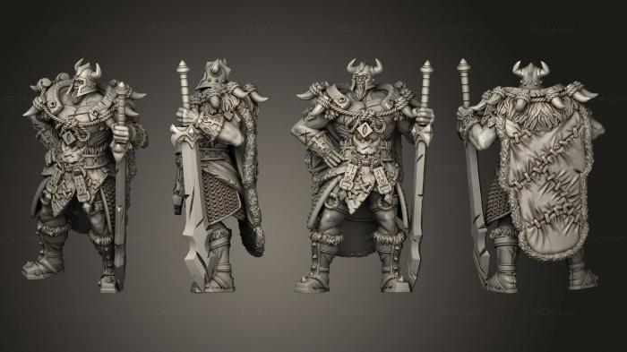 Military figurines (Adventurer s Guild Adventurers Leader, STKW_2188) 3D models for cnc