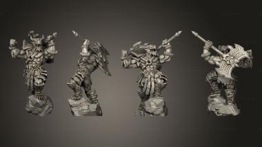 Military figurines Adventurer s Guild Barbarian Dragonborn 3d model