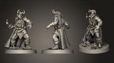 Military figurines Tiefling Artificer Tieflings Characters 3d model