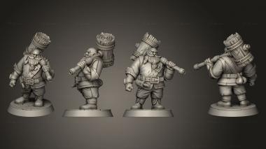 Military figurines Adventurers Sunhammer 3d model