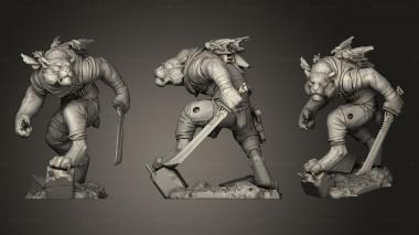Military figurines TIGER CLAW 3d model