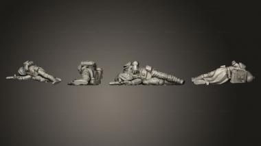 Military figurines AEATROOPER DEAD a 02 3d model