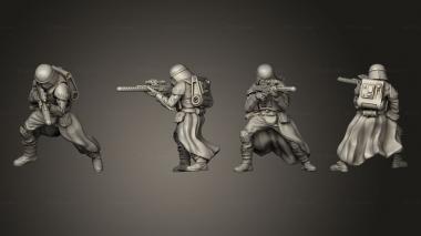 Military figurines AEATROOPER POSE 12 3d model