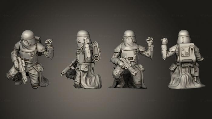 Military figurines (AEATROOPER POSE a 04, STKW_2205) 3D models for cnc