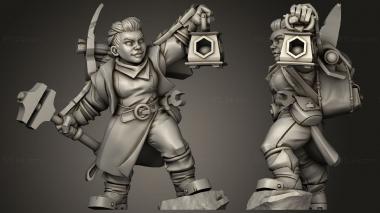 Military figurines Titans Dwarf Artifice To Artificer 3d model