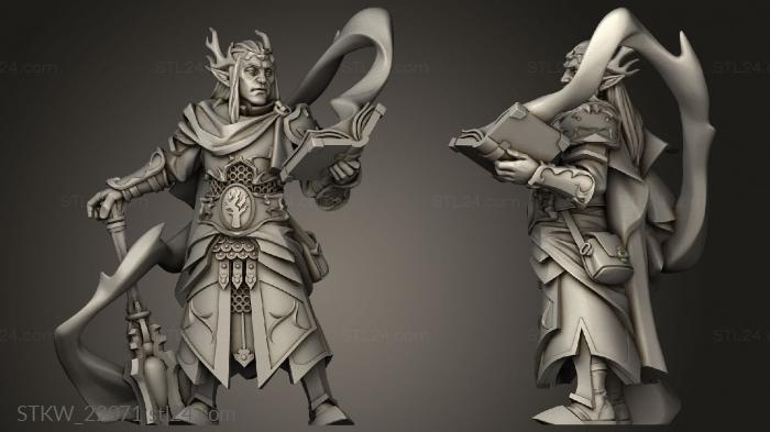 Military figurines (Titans elf, STKW_22071) 3D models for cnc