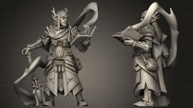 Military figurines Titans elf 3d model