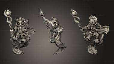 Military figurines Titans Gnome Male Mage 3d model