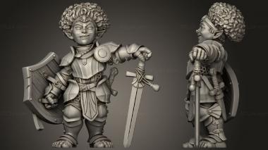 Military figurines Titans halfling To Gnom 3d model