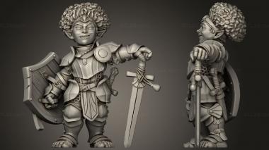 Military figurines Titans halfling To Set Gnom 3d model