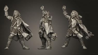 Military figurines Titans Human Cleric To 3d model