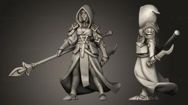 Military figurines Titans Human Mage To 3d model