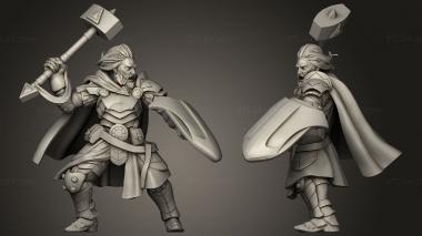 Military figurines Titans Human Warrior To 3d model