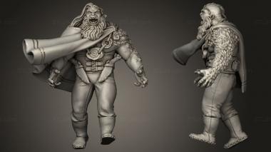 Military figurines Titans Gnome Warrior 3d model