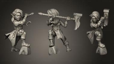 Military figurines Titans Gnome Warrior 3d model