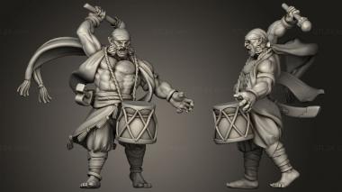 Military figurines Titans Halfc Bard 3d model