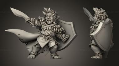 Military figurines Titans Halfling 3d model