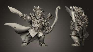 Military figurines Titans Halfling 3d model