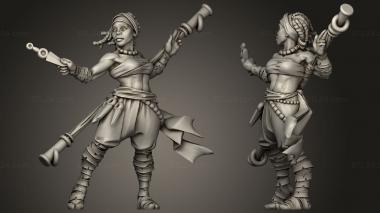 Military figurines Titans Monk 3d model