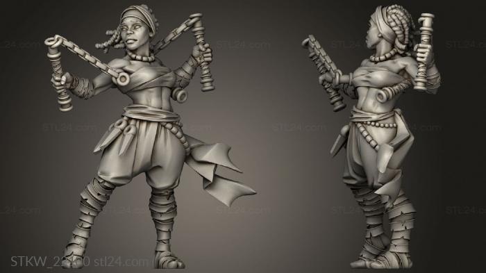 Military figurines (Titans Monk, STKW_22100) 3D models for cnc