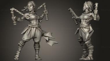 Military figurines Titans Monk 3d model