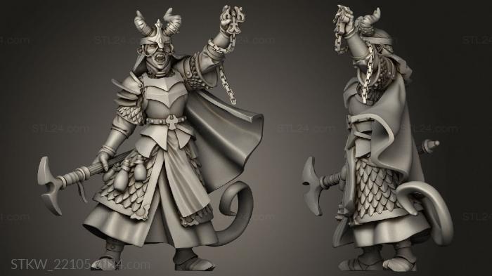 Military figurines (Titans Tiefling, STKW_22105) 3D models for cnc