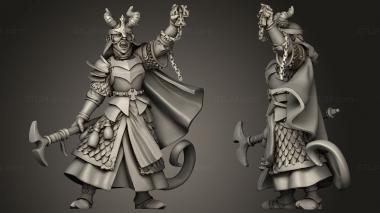 Military figurines Titans Tiefling 3d model