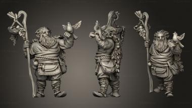Military figurines Titans Druid 3d model