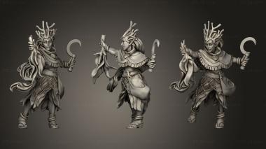 Military figurines Titans Druid 3d model
