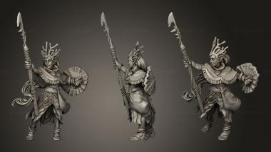 Military figurines Titans Druid 3d model