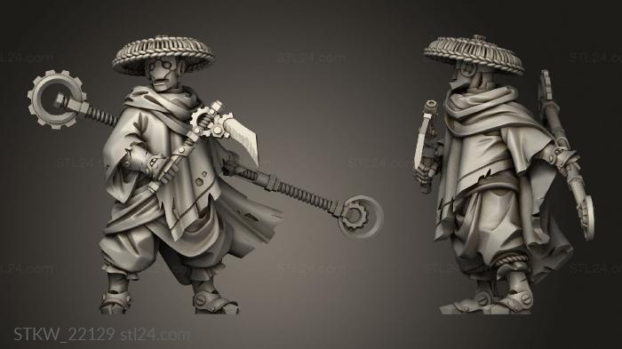 Military figurines (Titans Monk, STKW_22129) 3D models for cnc