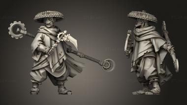 Military figurines Titans Monk 3d model