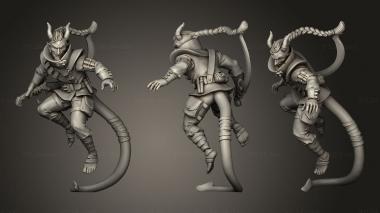 Military figurines Titans Tiefling 3d model