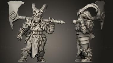 Military figurines Titans Arakkoa Monk 3d model