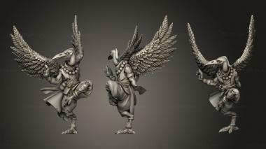 Military figurines Titans Arakkoa Monk 3d model