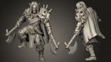 Military figurines TITANS Elf Barb 3d model