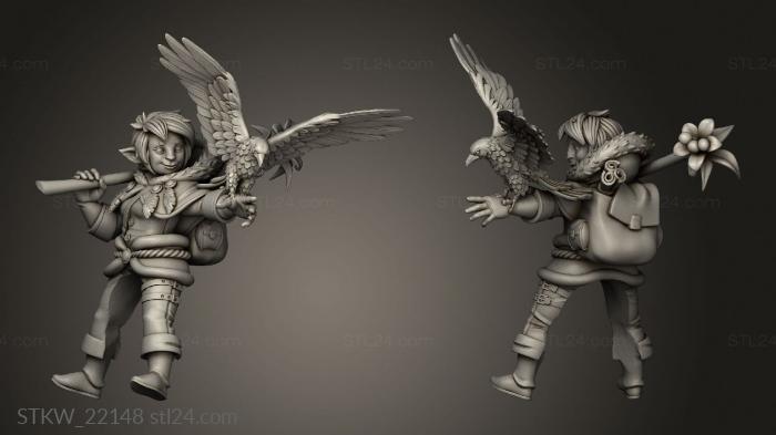Military figurines (TITANS Gnome Rider, STKW_22148) 3D models for cnc