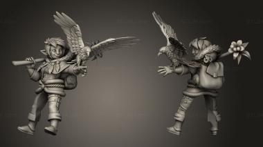 Military figurines TITANS Gnome Rider 3d model