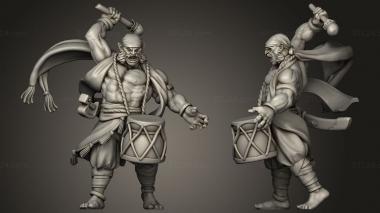 Military figurines TITANS Halfc Bard 3d model