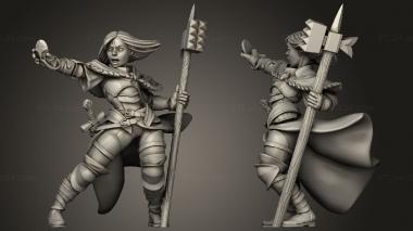 Military figurines TITANS Human Female Cleric 3d model