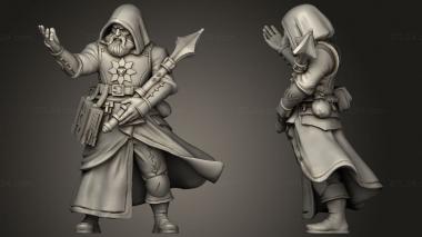 Military figurines TITANS Human Male Cleric 3d model