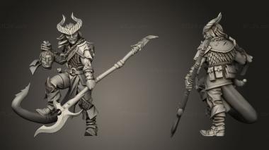 Military figurines TITANS Tiefling 3d model