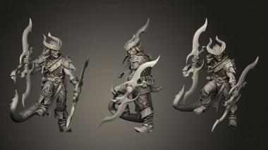 Military figurines TITANS Tiefling 3d model
