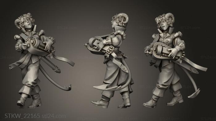Military figurines (TITANS Tiefling Bard, STKW_22165) 3D models for cnc
