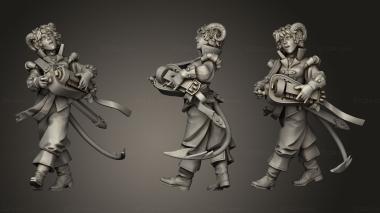 Military figurines TITANS Tiefling Bard 3d model