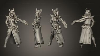 Military figurines TITANS Tiefling Warlock 3d model