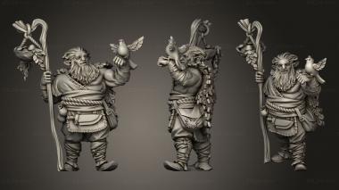 Military figurines TITANS Druid 3d model