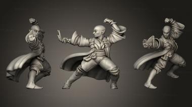 Military figurines TITANS Elf Monk 3d model